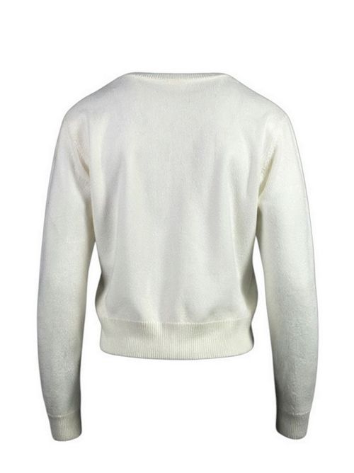 rebecchina donna in cachemire latte Solo casmir | CS103LATTE